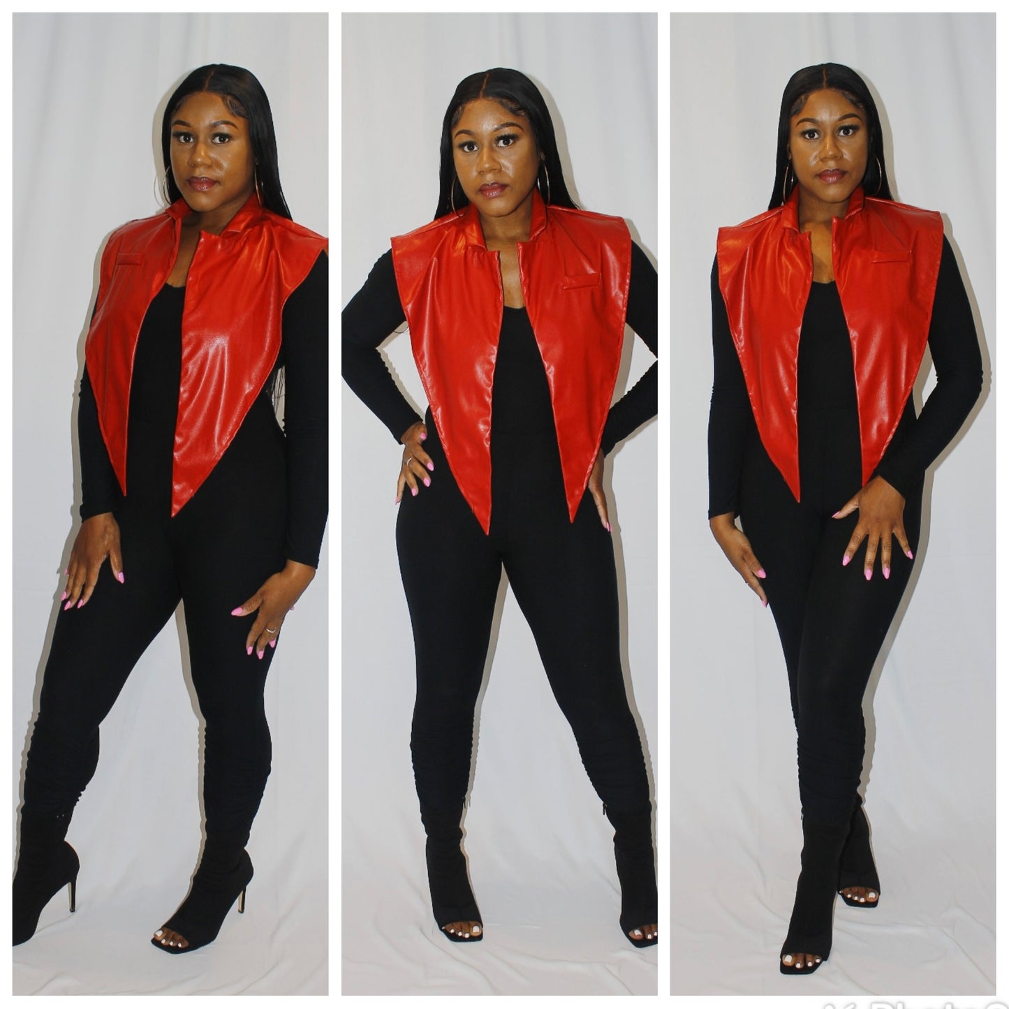 Backless Red Vest